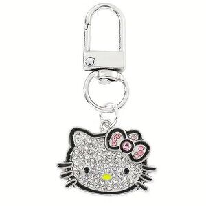 Hello Kitty Bag Charm Keychain Purse Rhinestones Trendy Stylish Glam Fun Sanrio